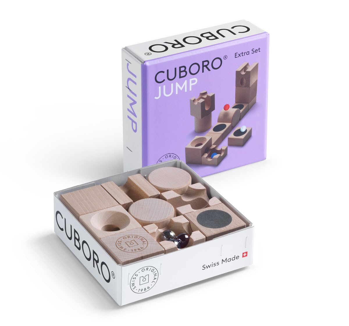 知育玩具 CUBORO JUMP Extra Set Amazon.com: Cuboro Jump Marble Run Game - The Extra Set for